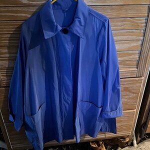 MYCRA PAC NOW Acid Royal Blue Swing Coat XL NEW